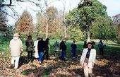 TLS Founders Walking a Leaf Labyrinth, St. Louis, 1998. Photo by John Ridder