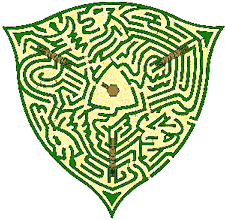 image of a modern maze with interactive features